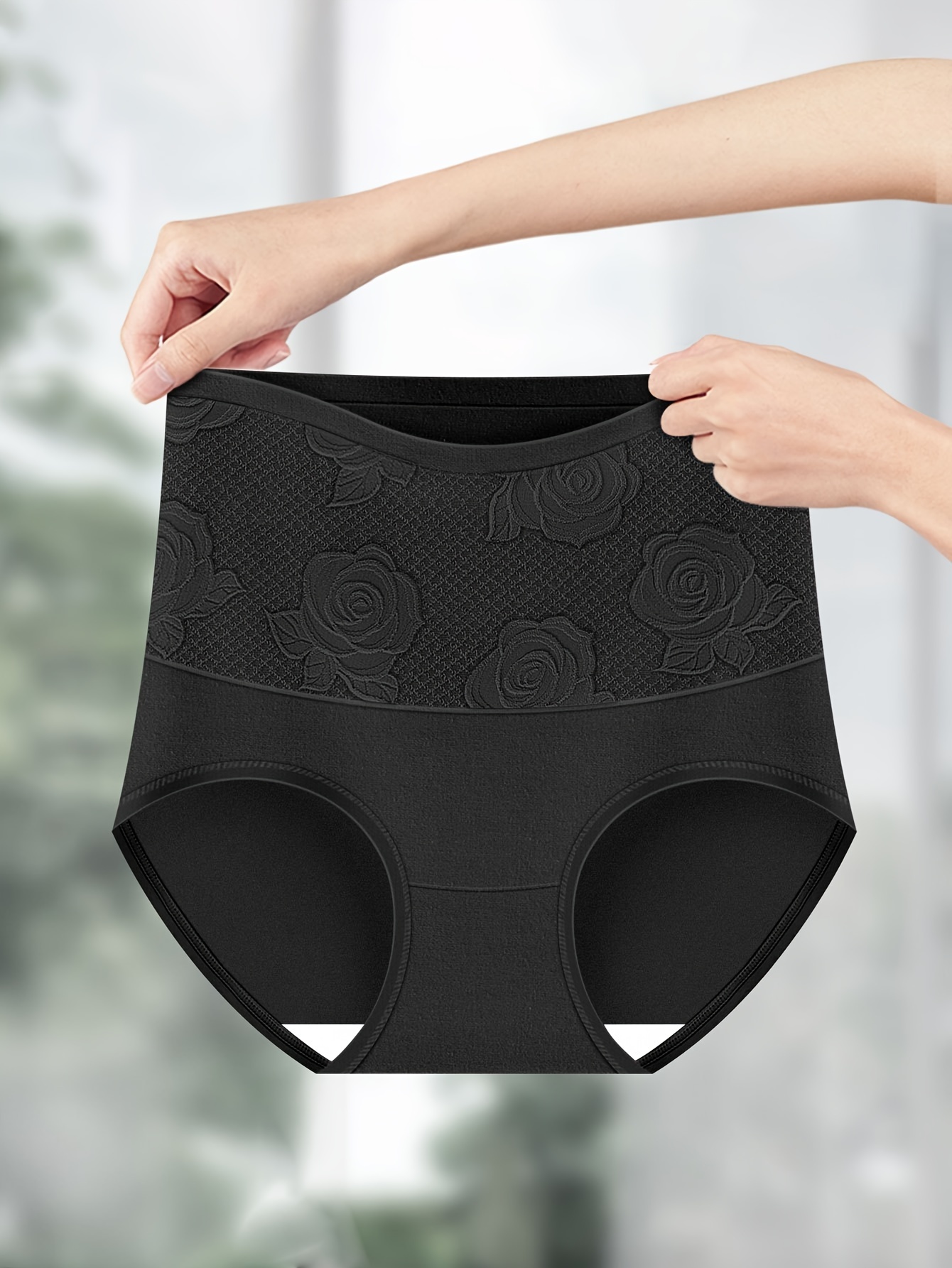 4pcs Set/High Waist Control Pants Women's Pants Slim Fit Underwear