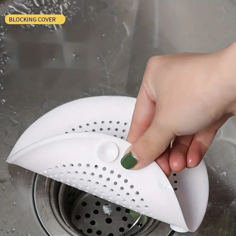 Easy-to-install And Clean Silicone Sink And Shower Drain Filter - Prevents  Clogging And Leaks - Temu