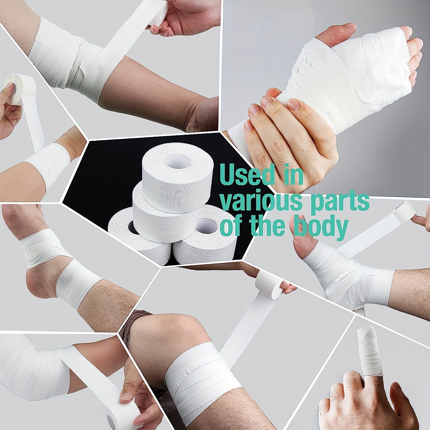 Athletic Sports Tape Breathable Skin Bandages Tennis - Temu