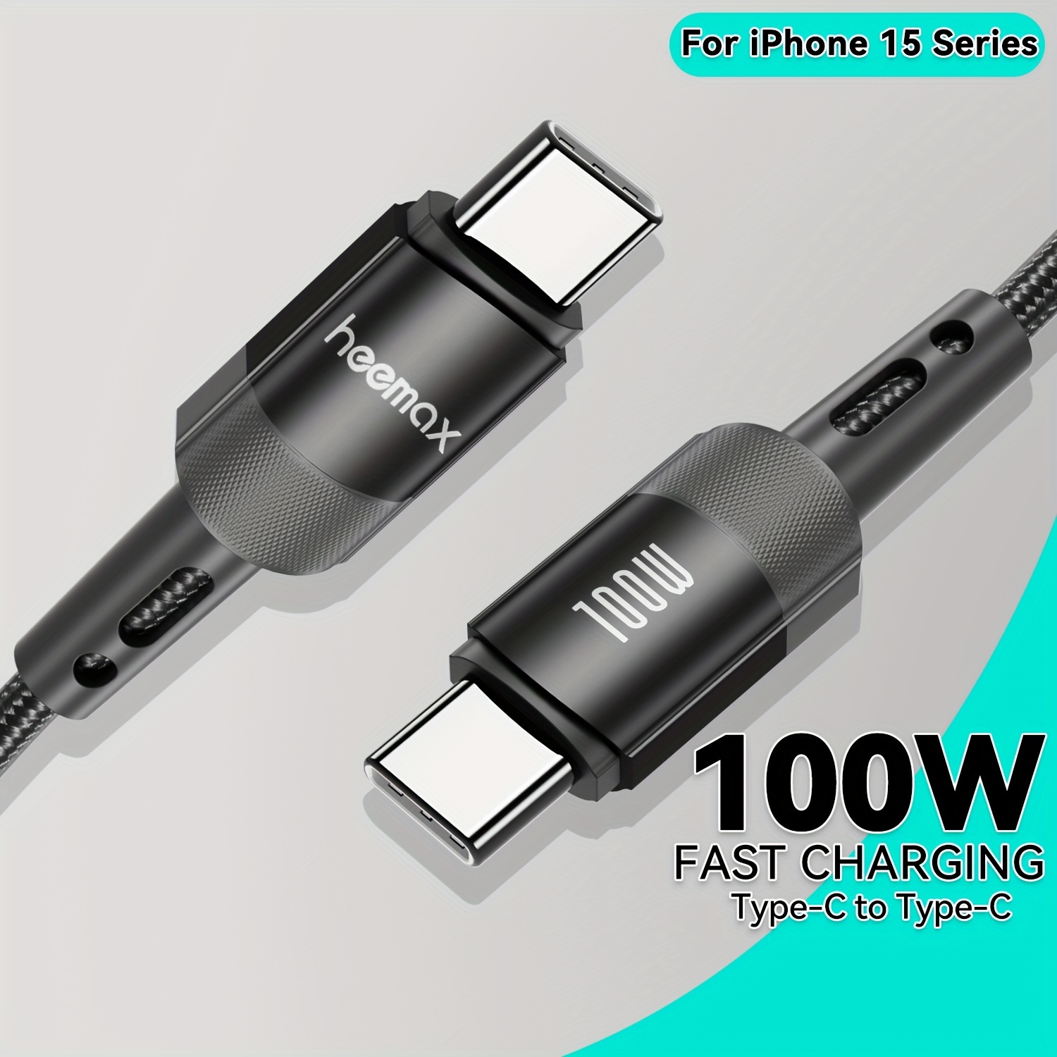 Baseus USB C to USB Type C Cable for iPhone 15 Promax MacBook Quick Charge  3.0 100W PD Fast Charging for Samsung Charge Cable