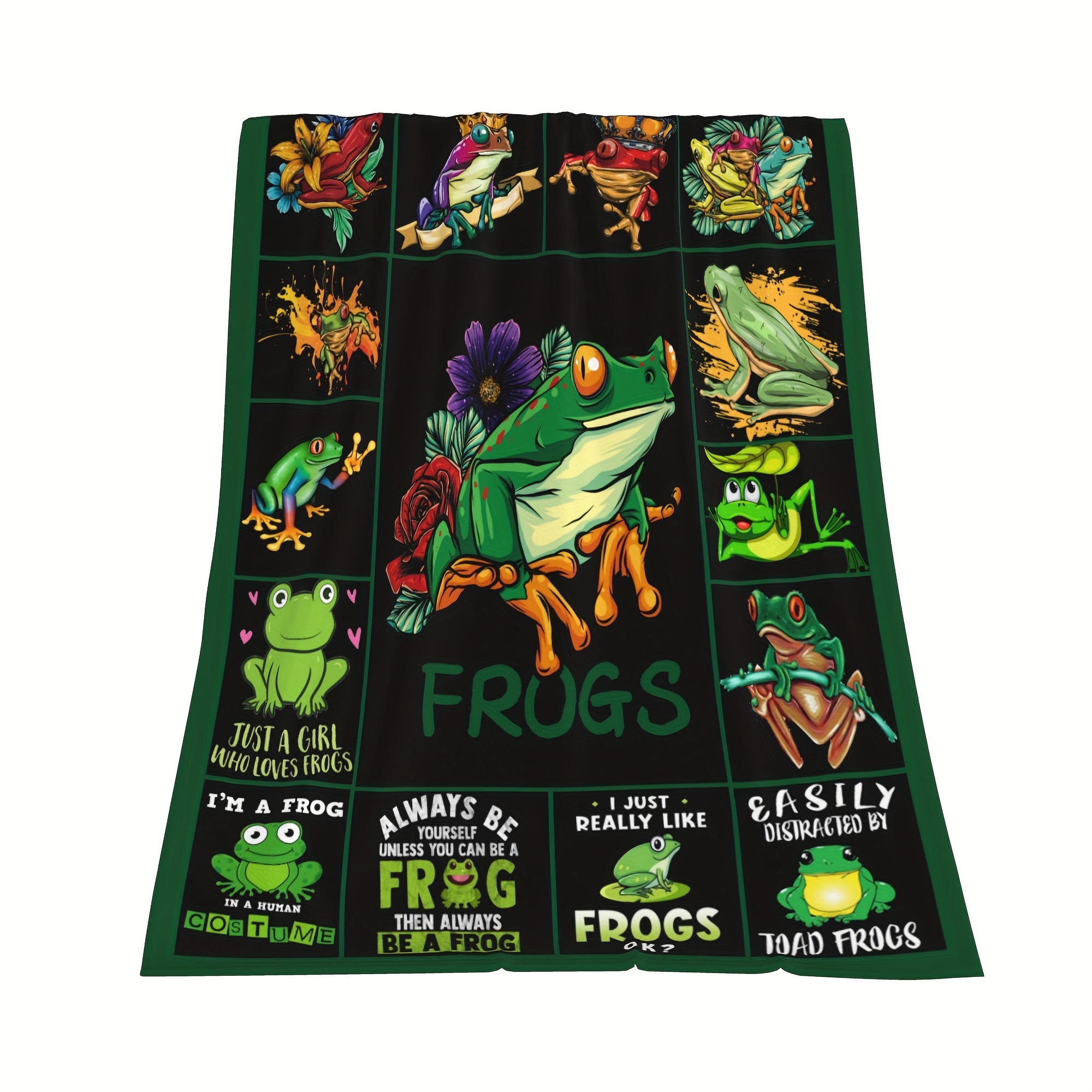 Frog Blanket Soft Cozy Blanket Boys Girls Adults Creative - Temu