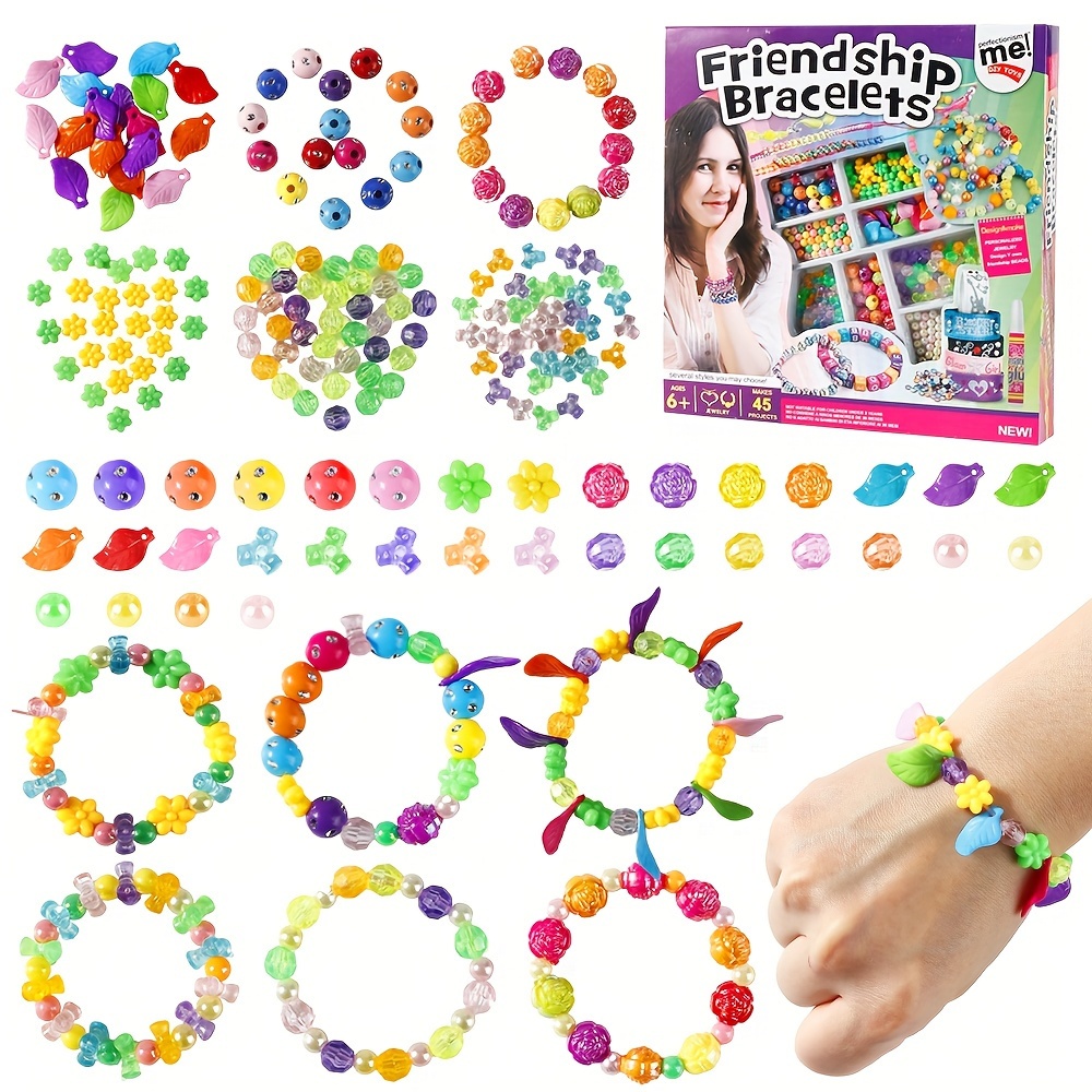 Friendship Bracelet Making Kit for Teen Girls - Arts and Crafts Ideas for  Kids Age 6 7 8 9 10-12, DIY Handmade Toys for Birthday Christmas Gifts