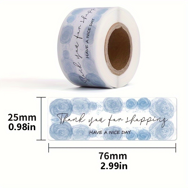 English Thank You Stickers Label Packaging Sealing Stickers Printing Label Stick