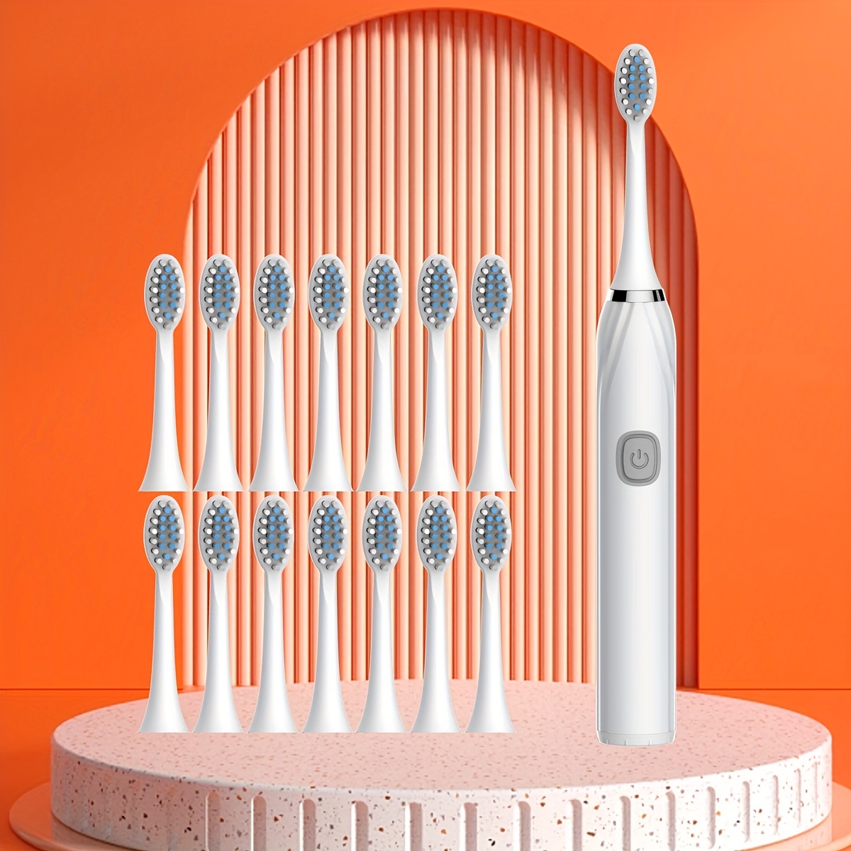 Cepillo de dientes eléctrico De doble soporte Cabezales de cepillo de  dientes Soporte para cabezal de cepillo de dientes Caja de almacenamiento  Compatible con la base del cargador