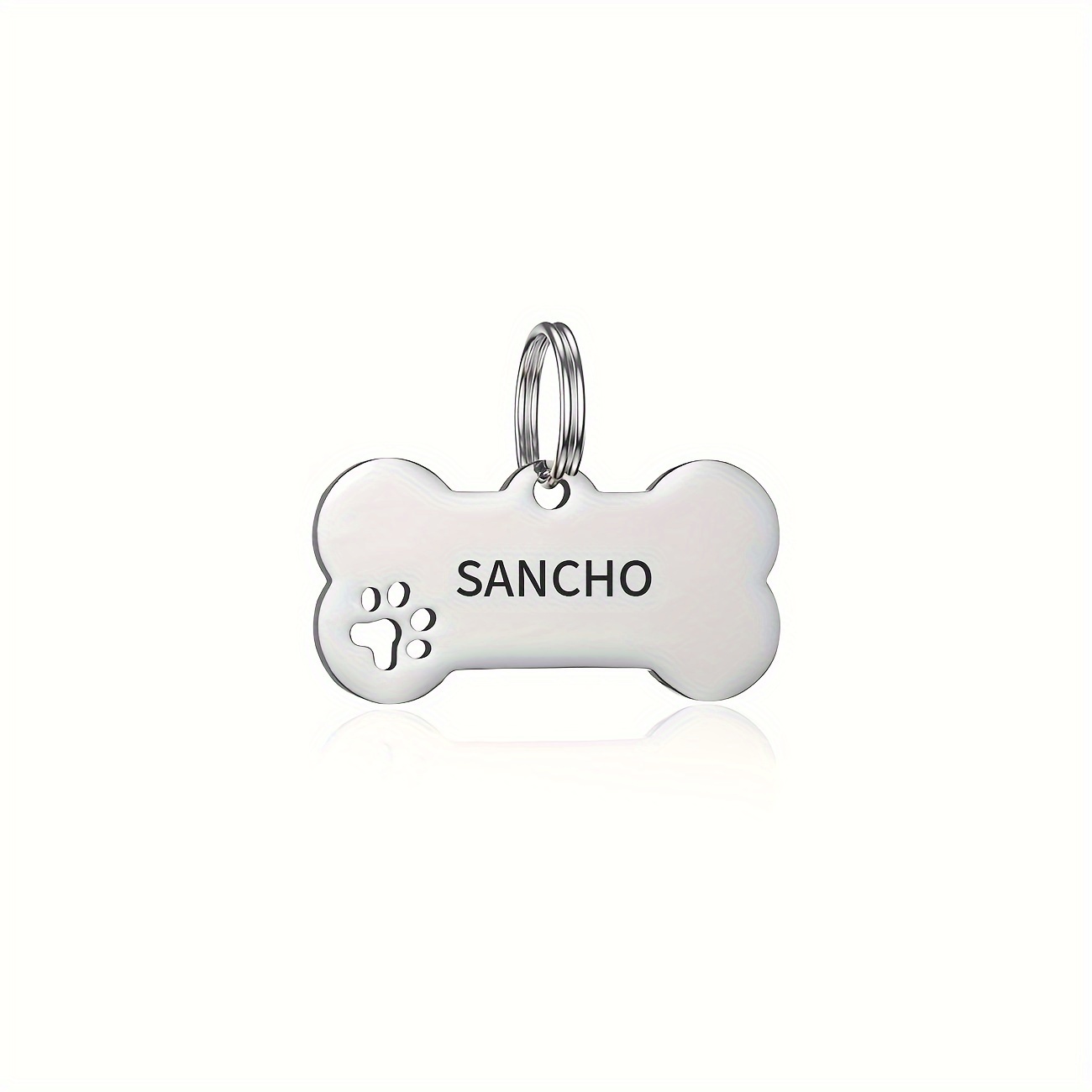 TEMU Placas de Identificación para Perros de Acero Inoxidable Personalizadas, y Número de Teléfono Grabados, Duraderas en , Adecuadas para Perro y