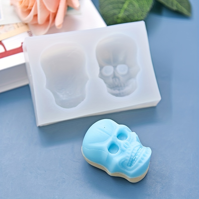 Halloween 3D Skull Shape Silicone Cake Decorating Mold for Baking