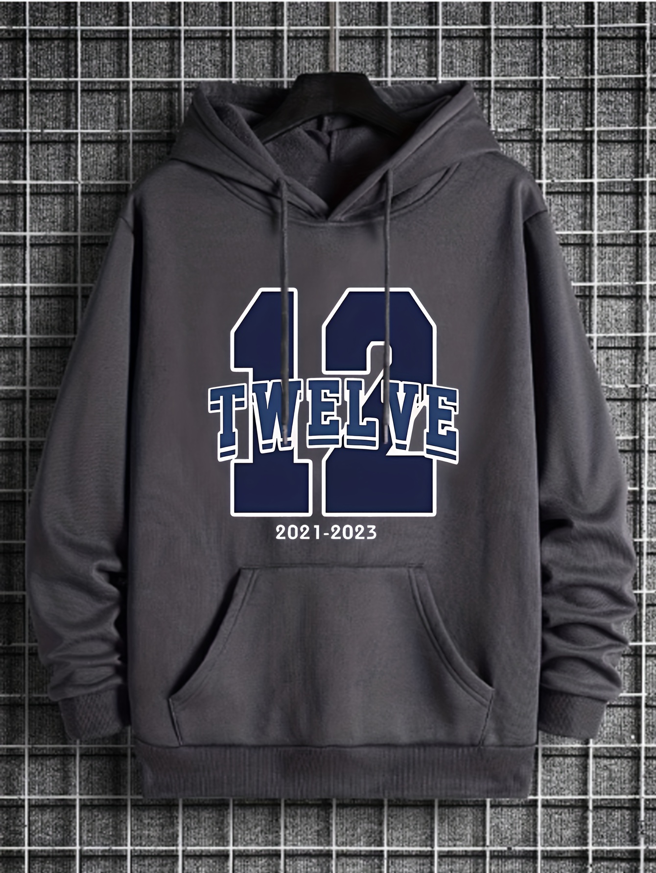 Twelve Print Hoodie Cool Hoodies Men Men s Casual Graphic Temu