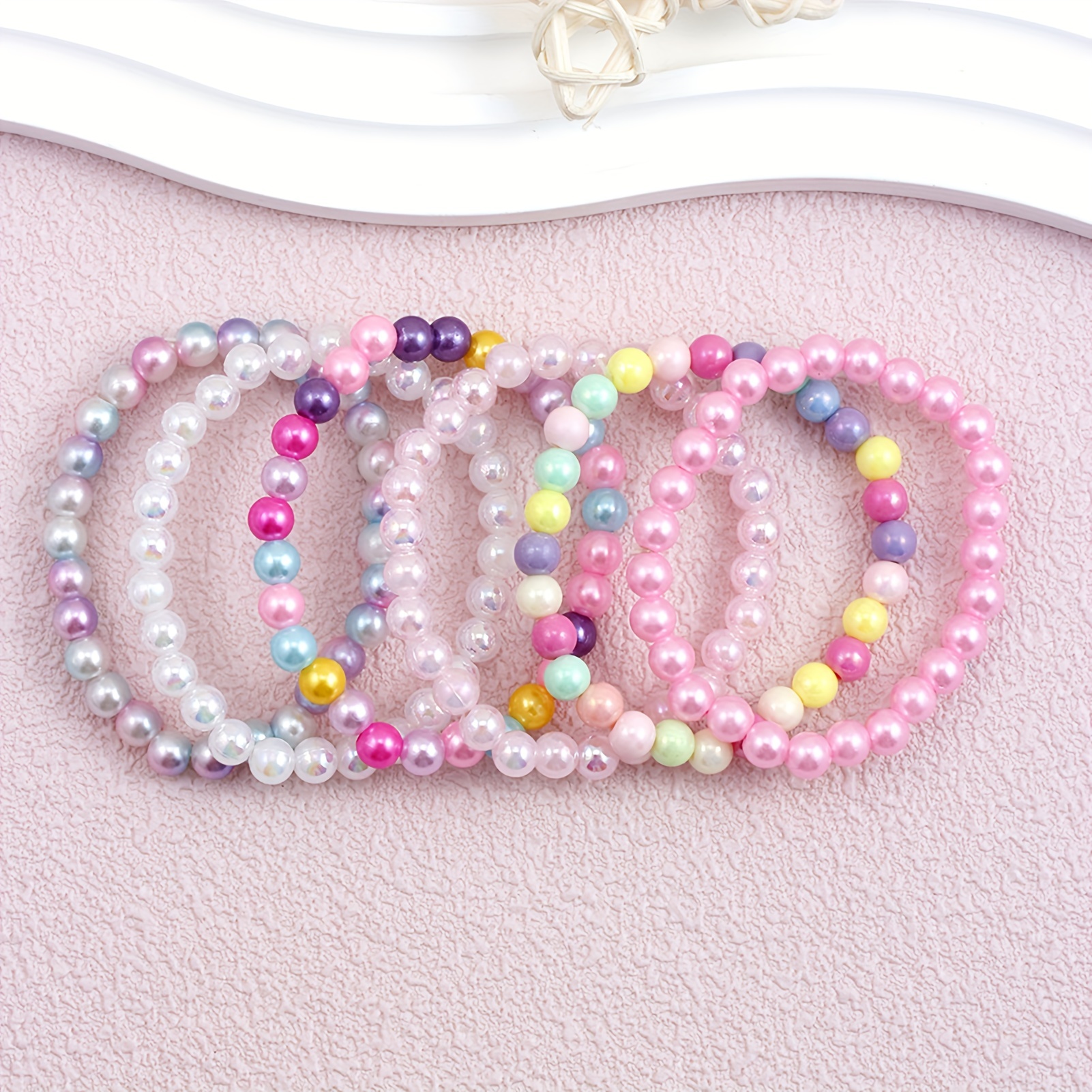 Multi color Beaded Bracelets Sets Little Girls Jewelry Sets - Temu