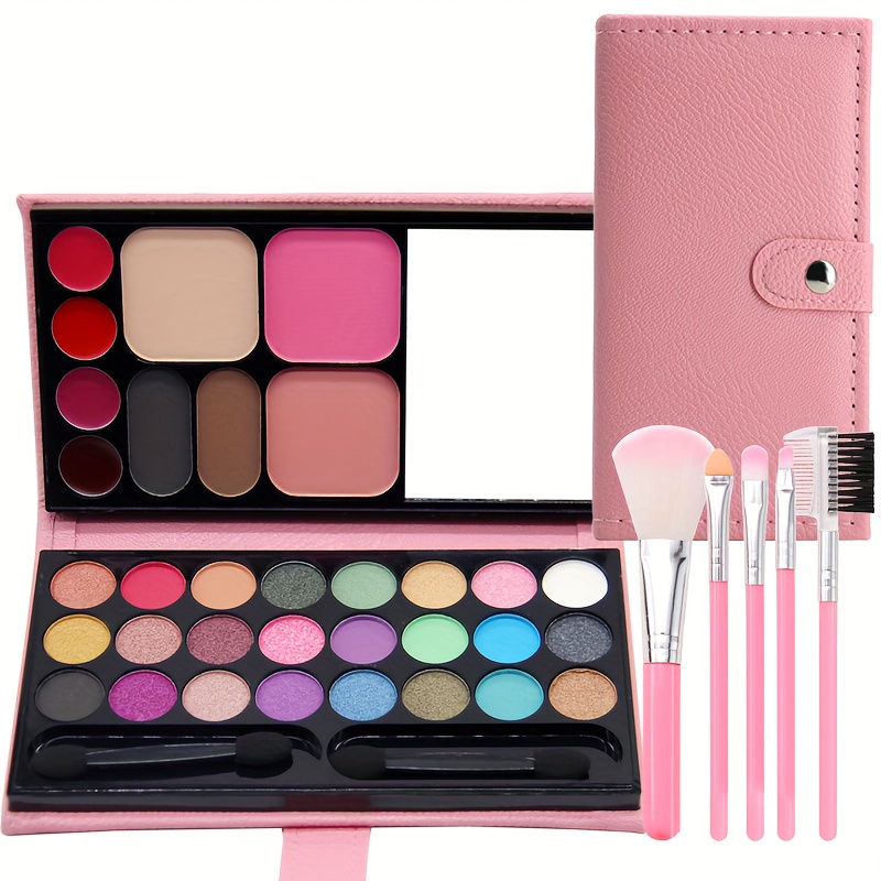 All-In-One Makeup Set for Women and Girls | Eyeshadow, Lipstick, Lipgloss,  Foundation, Concealer, Mascara, and More in a Portable Cosmetic Bag