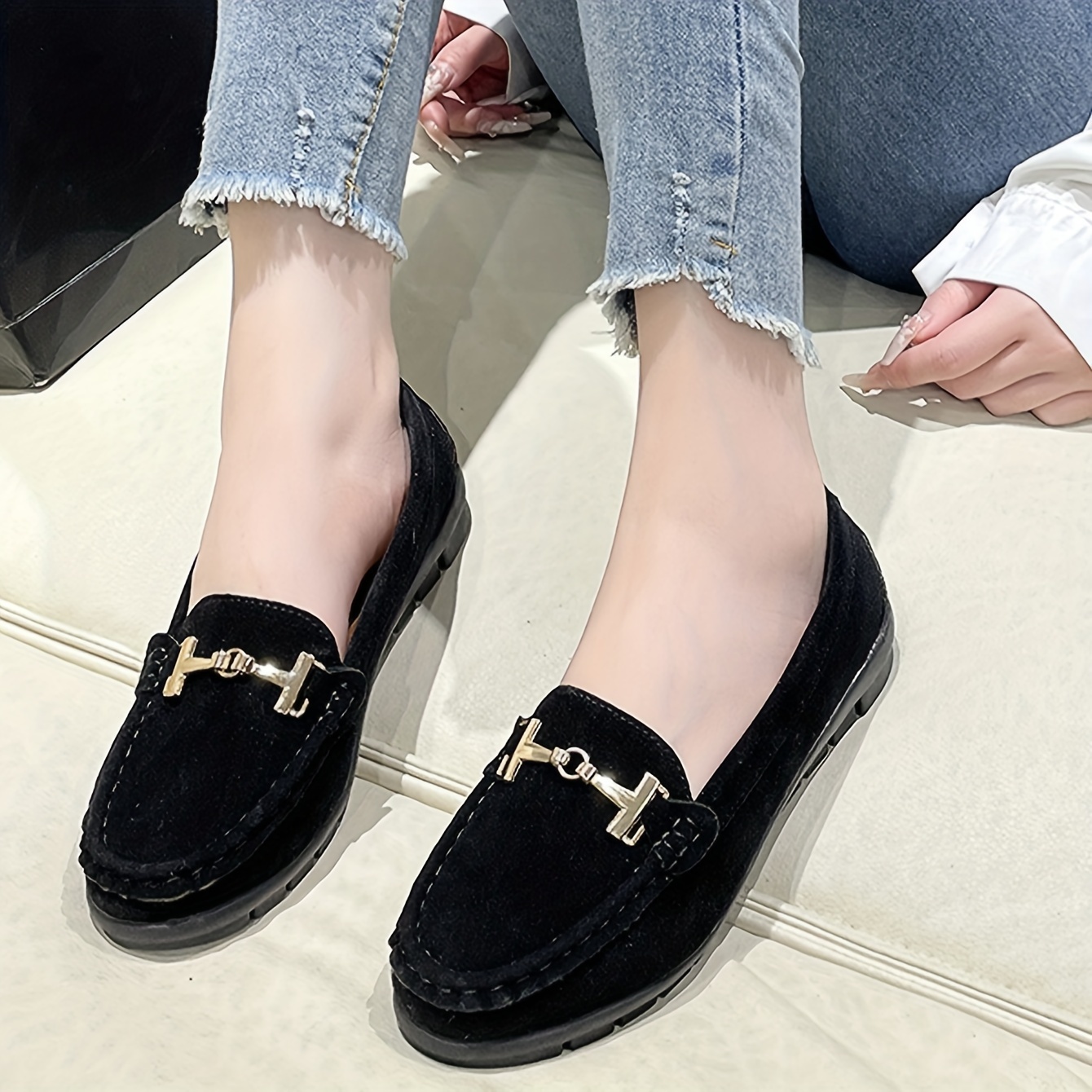 Soft sales black loafers