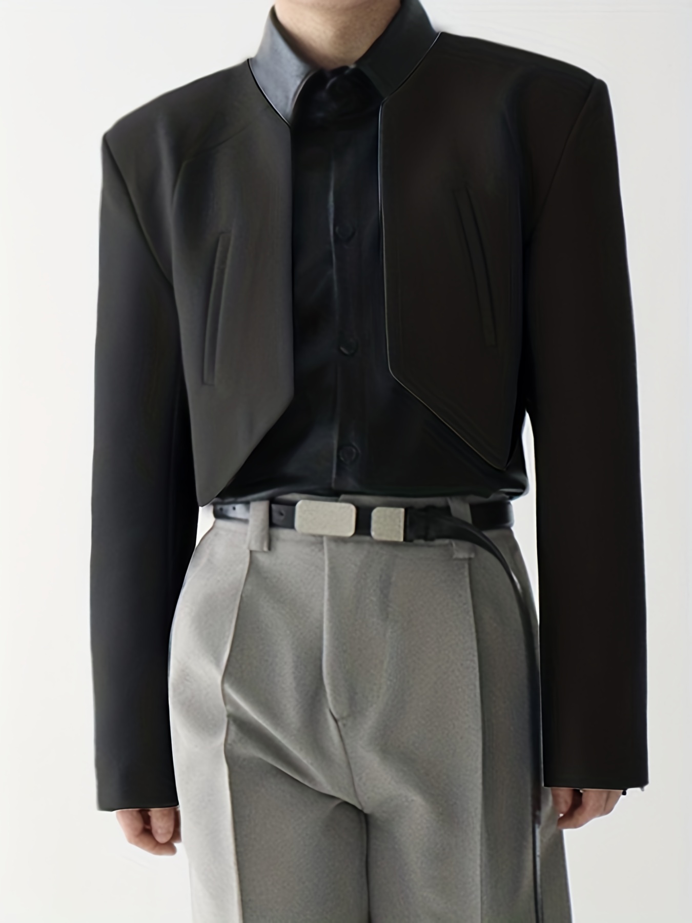 Chaqueta sin mangas para mujer, chaleco con cinturón, estilo coreano,  clásico, de negocios, elegante, informal - AliExpress