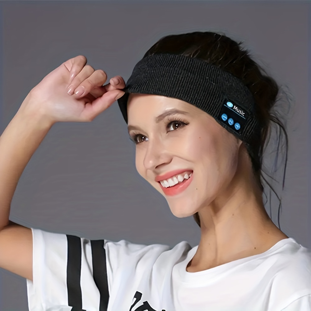 Musique Bandeau Masque oculaire Sans fil Bluetooth Casque Bandeau Sports  Yoga Fitness Running Écouteur Sommeil Casque Foulard