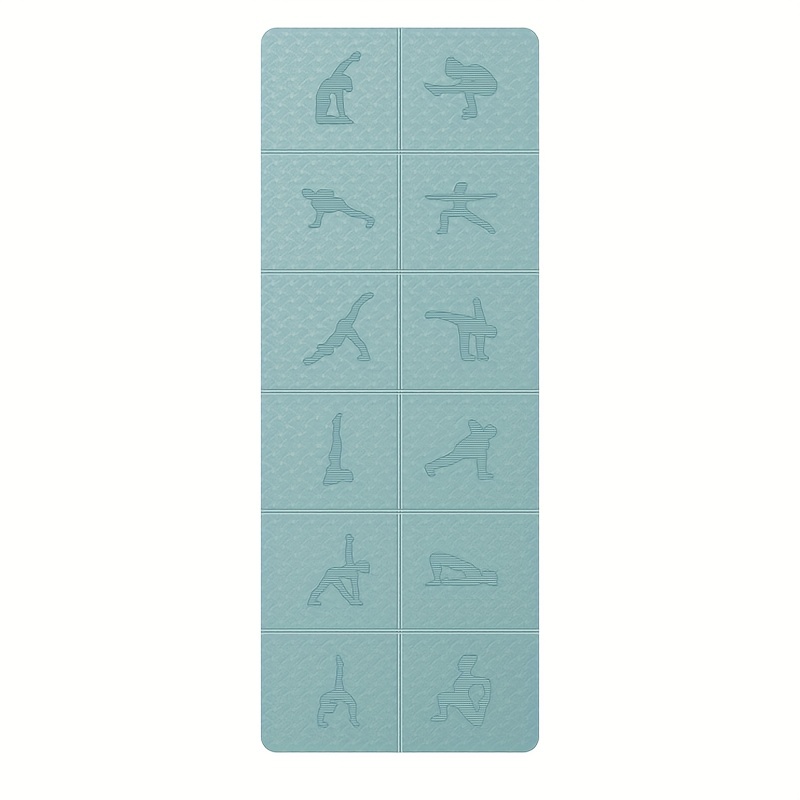 Thicken Non slip Oval Yoga Mat Portable Tpe Shock absorbing - Temu