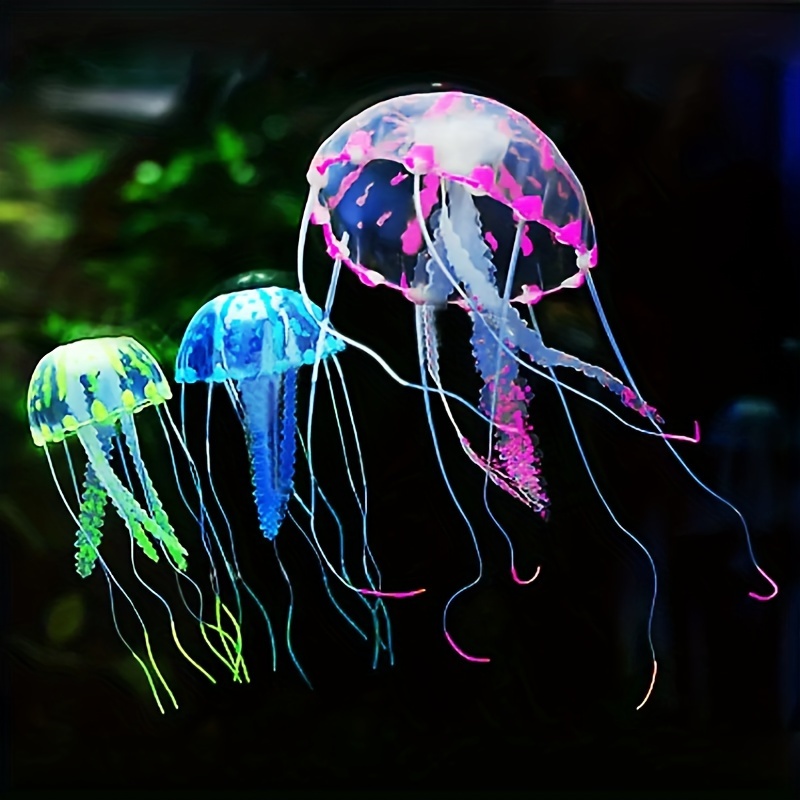 

3/6pcs Artificial Jellyfishes, Aquarium Fish Tank Accessories, Simulation Fluorescent Jellyfish Goldfish Tank Aquarium Landscaping