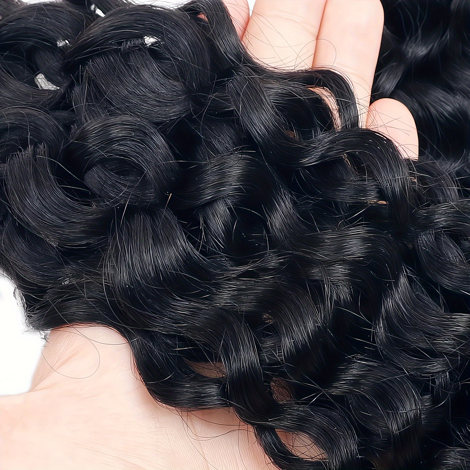 Water Wave Bulk Human Hair Braiding 100% Unprocessed - Temu