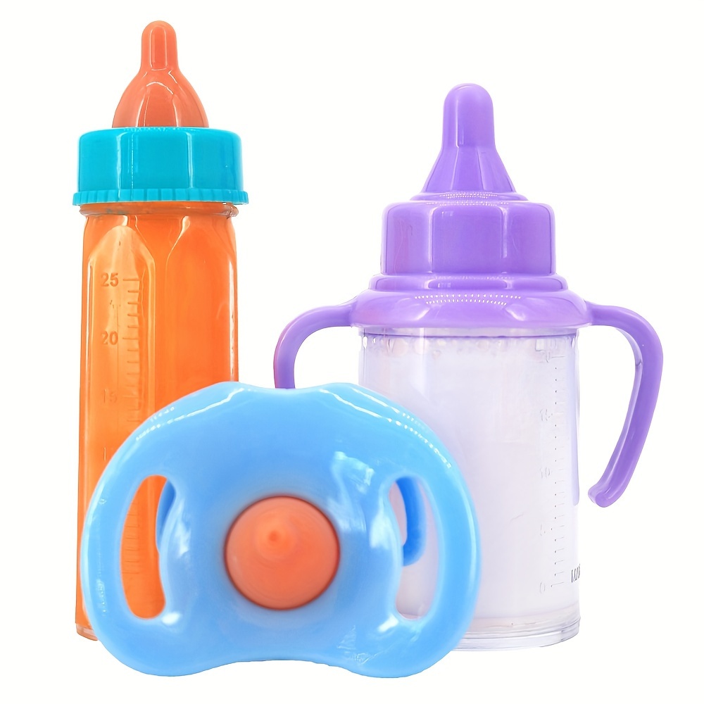 Doll Accessory Set Plastic Miniature Baby Bottle Toy - Temu