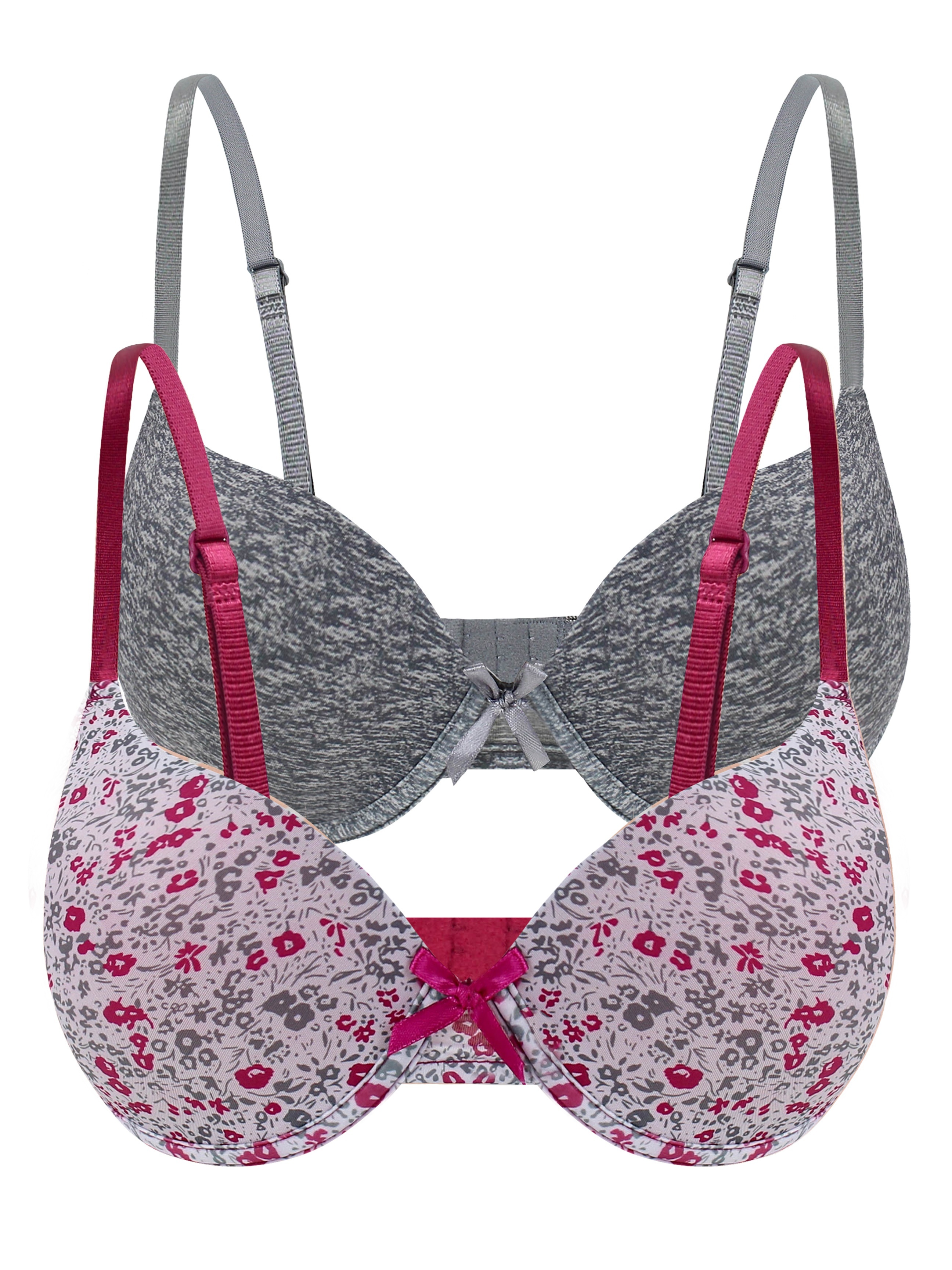 Floral Solid Push Bras Comfy Breathable Bow Tie Bra Women's - Temu