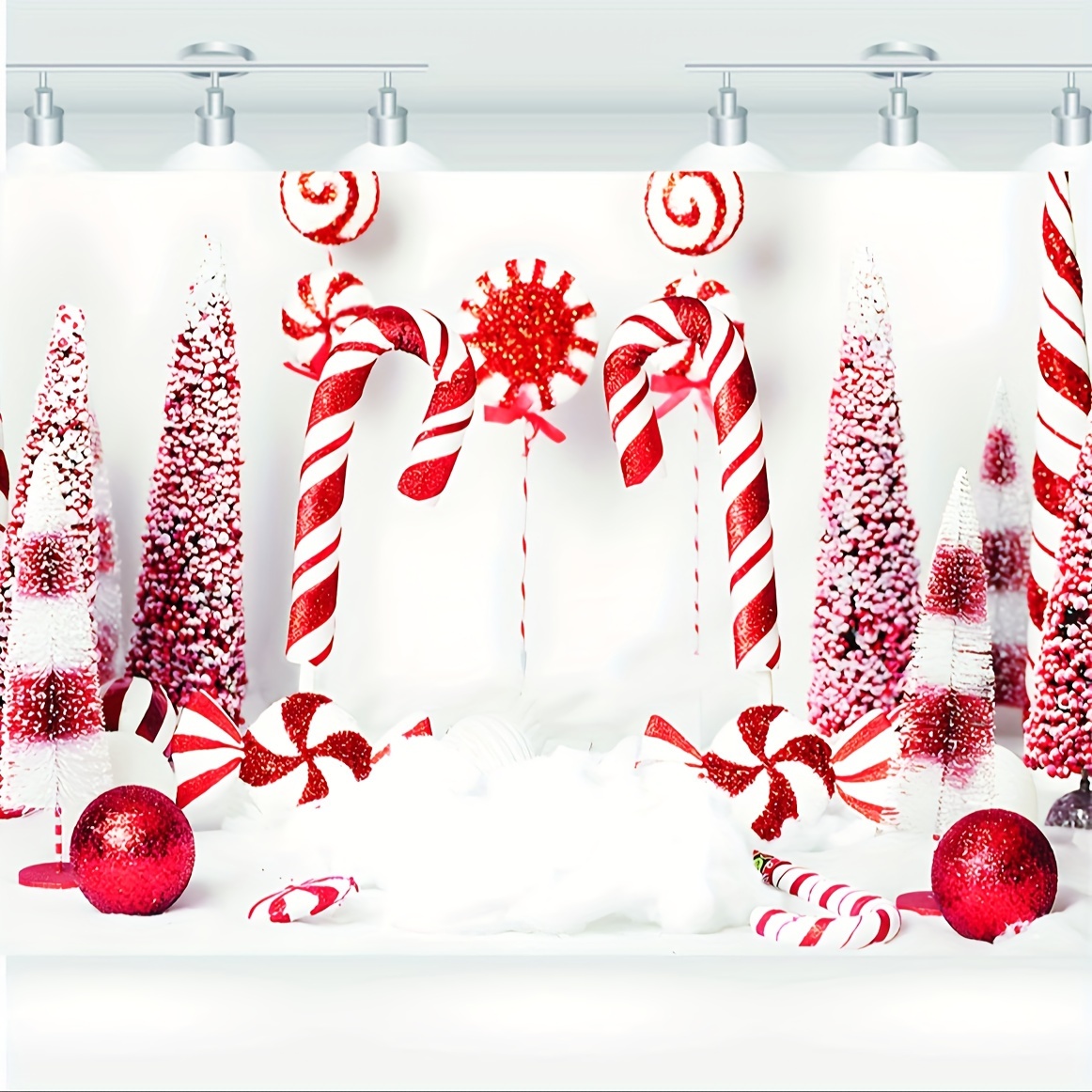 Christmas Candy Cane Backdrop Temu
