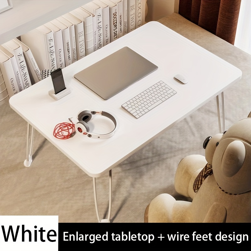 Mesa escritorio plegable con estantería elevable. Mueble de pie para s –
