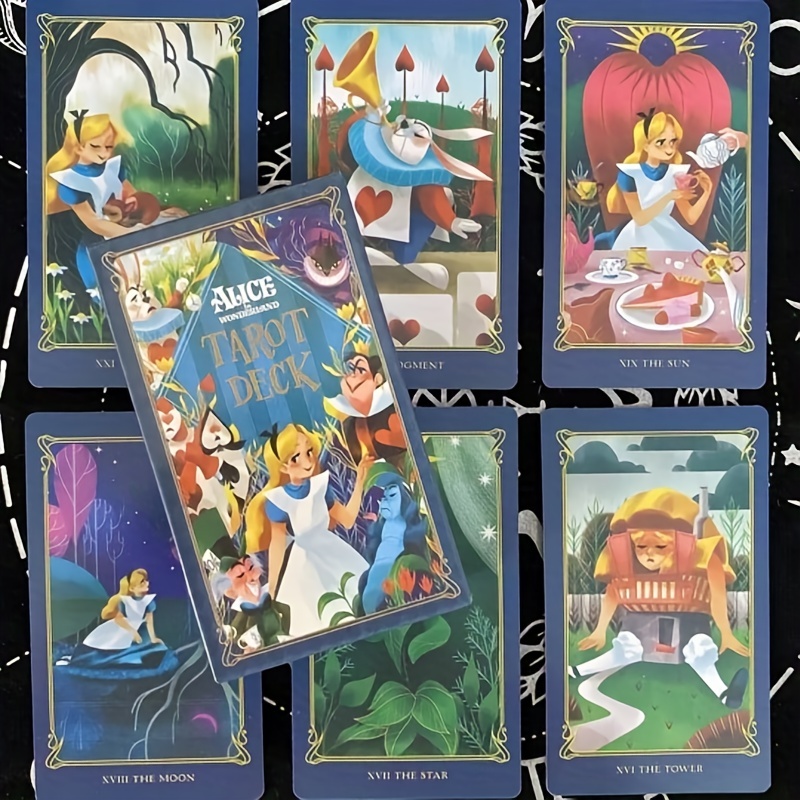 Alice in Wonderland Tarot Deck and Guidebook disney 