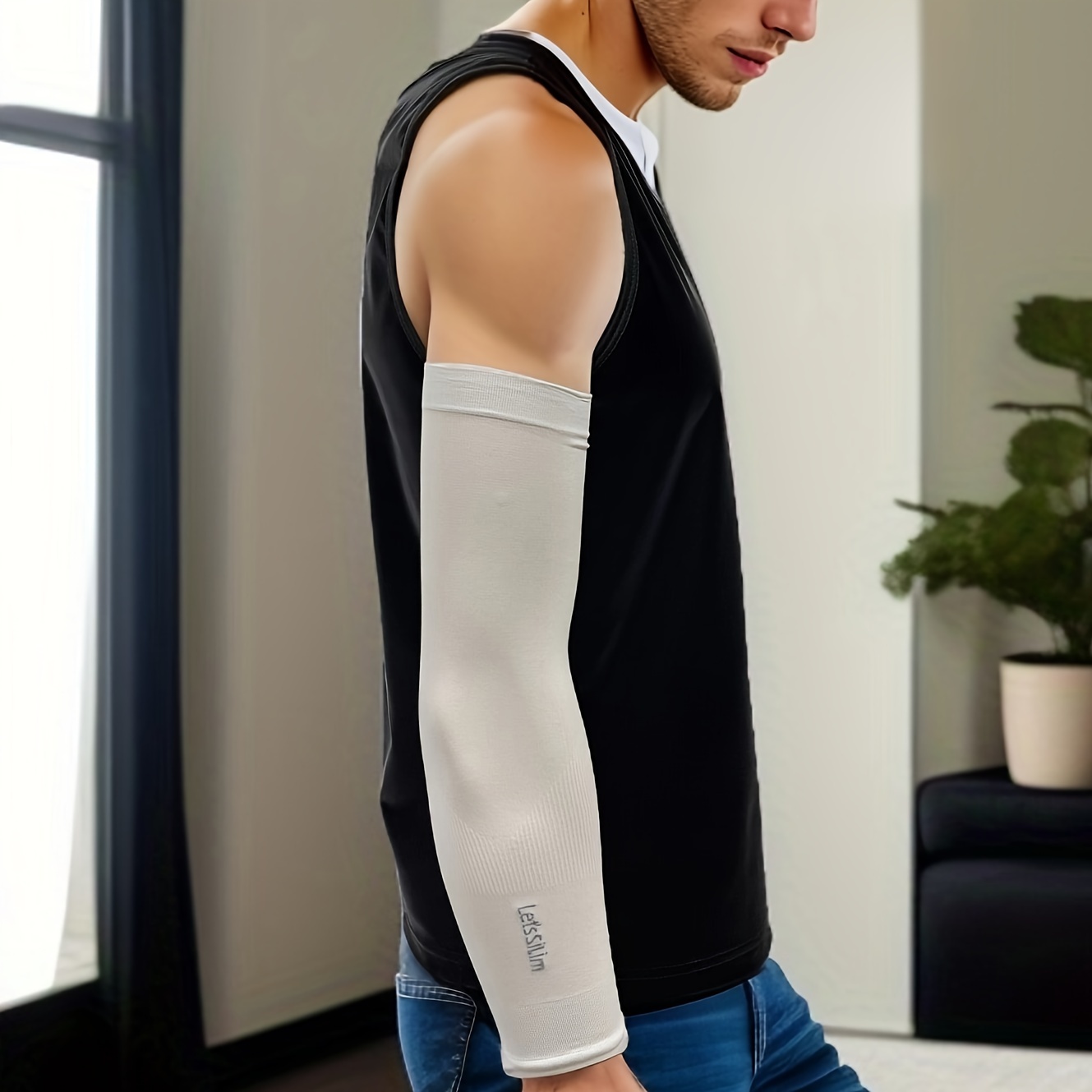 Tight Shapewear linne för män Ärmlösa kompressionsskjortor Andas Shapewear  väst - midja slimmande underkläder : : Hälsa, vård & hushåll