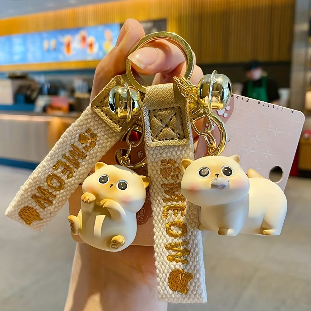 Gift Cute For Men Backpack Animal Plush Korean Style Keychains Bag Pendant  Jewelry Women KeyRing Bear With Mask - AliExpress