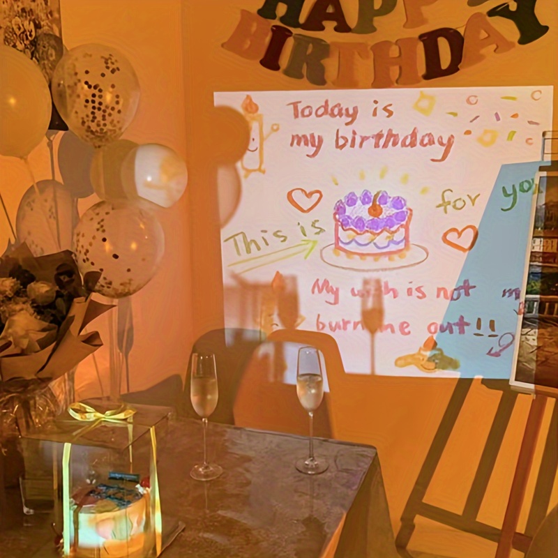 Happy birthday projector deals lamp