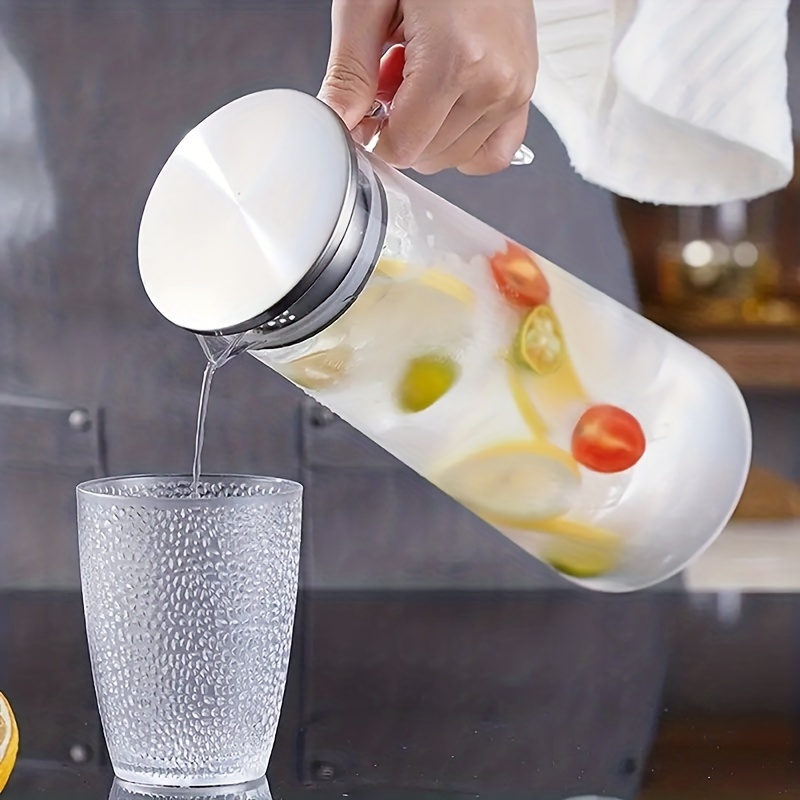Clear Acrylic Pitcher With Removable Lid, Fridge Pitcher Perfect For  Lemonade, Iced-tea, Juice, Fruit Infused Water And More - Temu