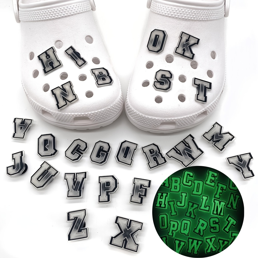 26PCS Alphabet Croc Charms Shoe Decoration Charms for Clog Sandals