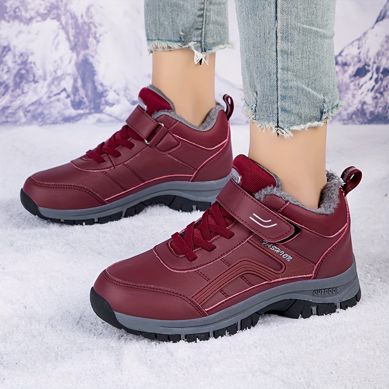 Non Slip Fur Lined Thermal Snow Boots Slip Wear Resistance - Temu