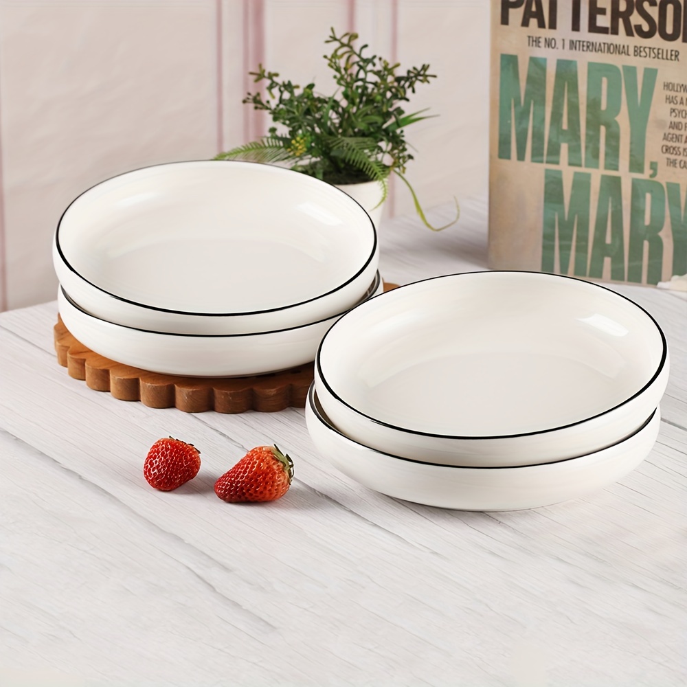 Porcelain Large Serving Bowls - Salad Soup Noodle Ramen Bowls - Big Cereal  Pasta Bowl Set - 3 Pack Large Capacity Ceramic Bowl Sets -Microwave 