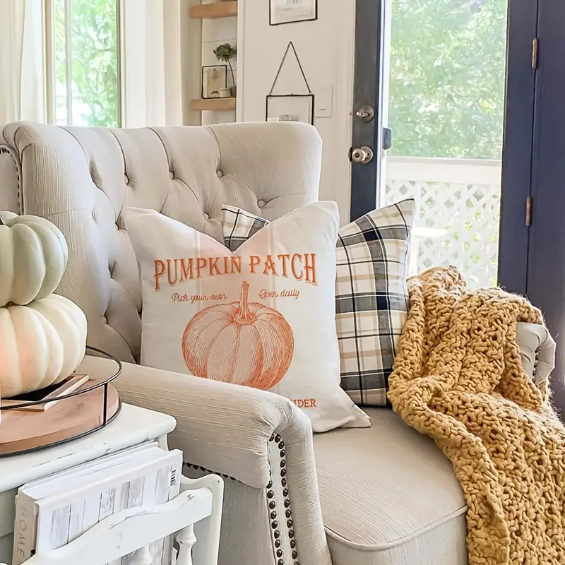 Fall Pillow Ers O Pumpkin Leaves