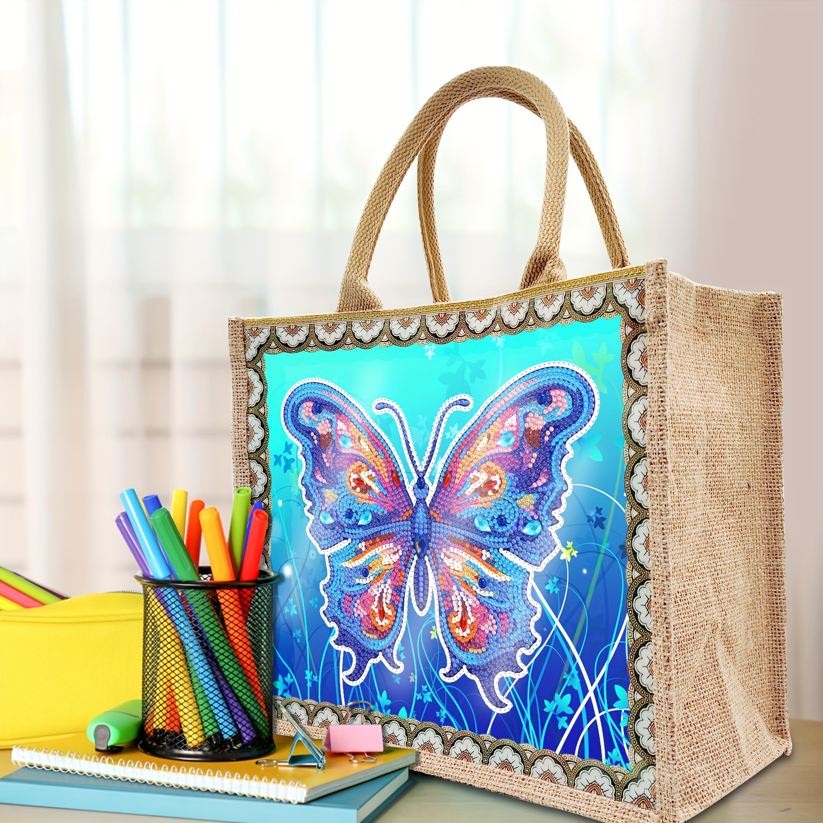 seventen 蜂　ラフィアトート　新品未使用　レギュラー 再入荷】ワンポイント刺繍ラフィアトート(レギュラー) - seventen