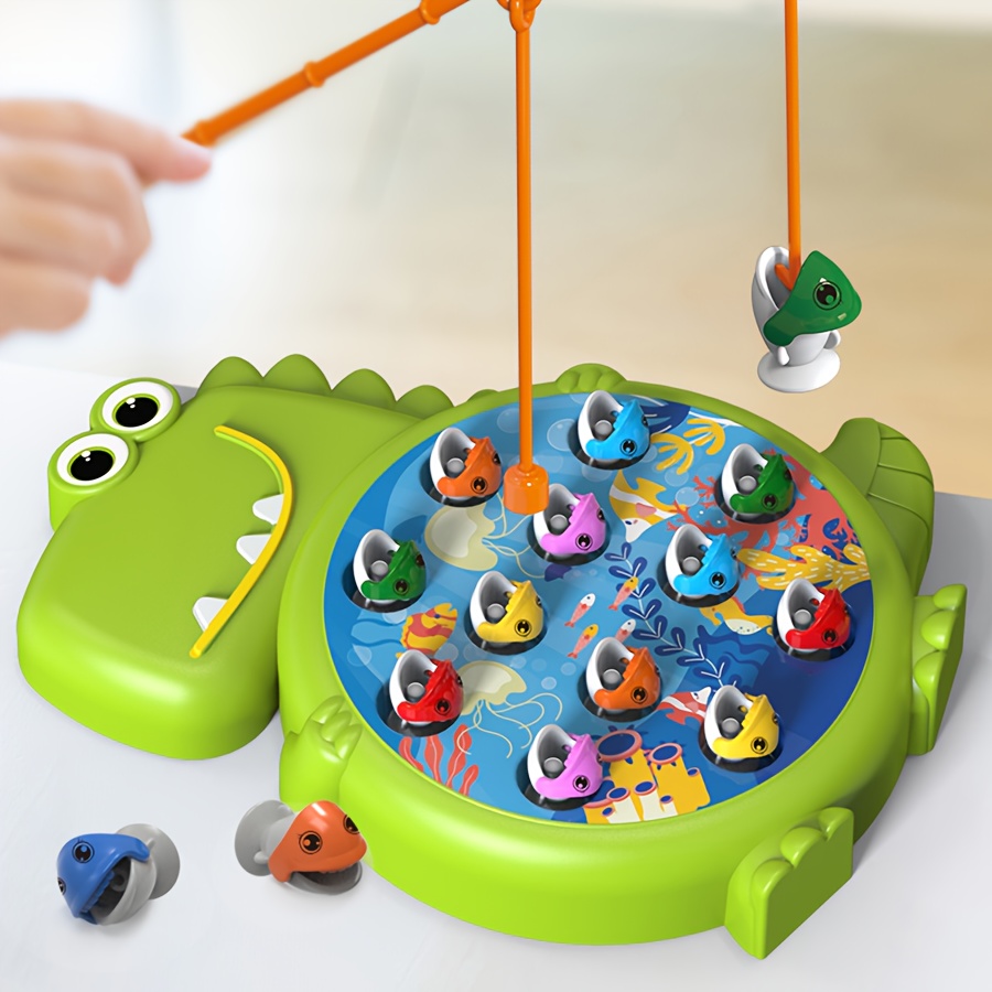 Interactive Wooden Magnetic Salamander Fish Rod Toy For Early Childhood  Education And Parent Child Bonding Marine Life Cartoon Design From Kuo08,  $9.55