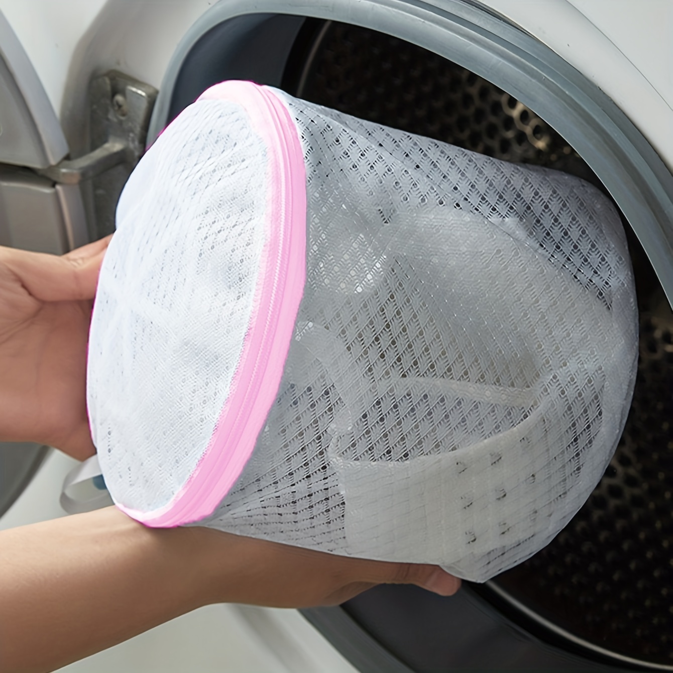 Zipped Laundry Washing Bag Mesh Net Underwear Bra Anti-deformation