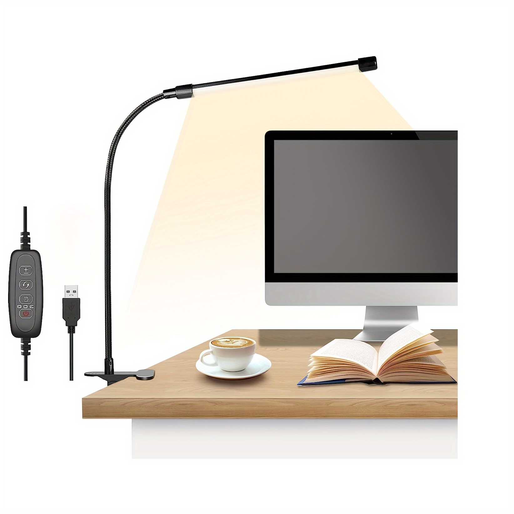 Led Desk Lamp Flexible Gooseneck Task Lamp Eye caring - Temu