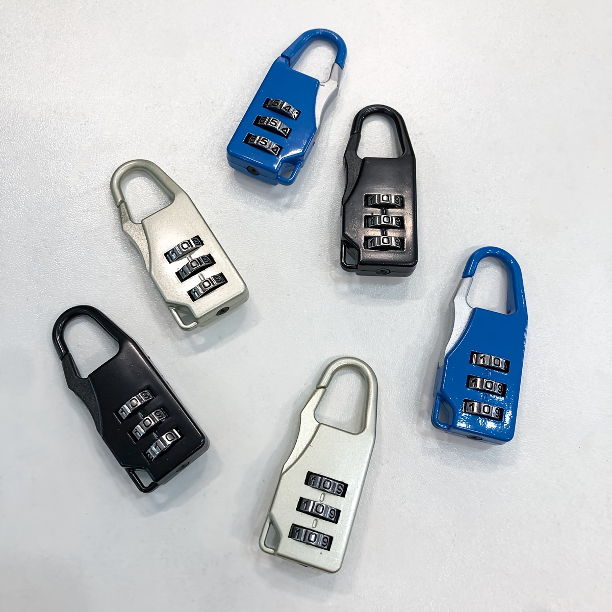 4 Pack Luggage Locks - Combination Padlock With 3-Digit Codes - Alloy Body  For Travel Bag, Suitcase, Lockers, Gym - Black, Blue, Pink, Silver |  Catch.com.au