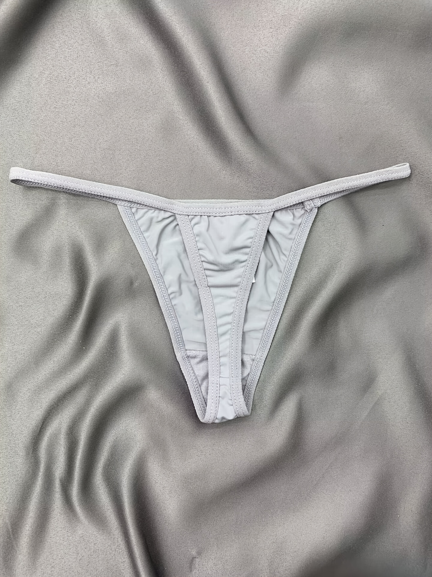 Sexy Solid V strings Panties Simple Low Waist Stretchy Thong - Temu Canada