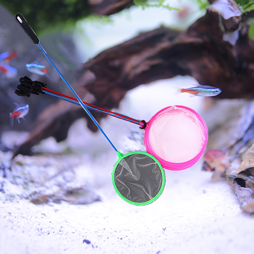 3pcs Fishing Net Aquarium Cleaning Net Can Catch Small Fish And Floating  Objects