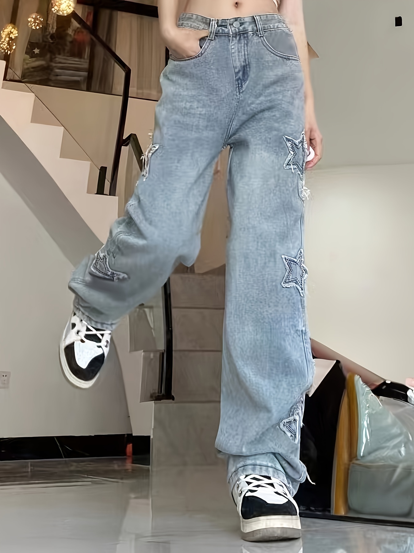Baggy pants jeans vintage aesthetic parachute Y2K pantalones anchos
