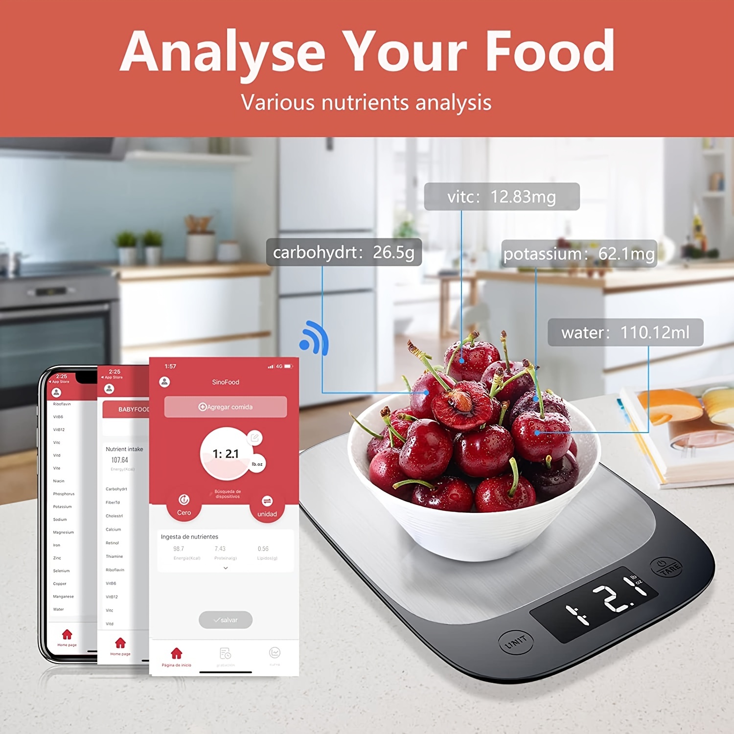Balance de Cuisine - Balance Alimentaire Électronique avec Application  Smartphone 