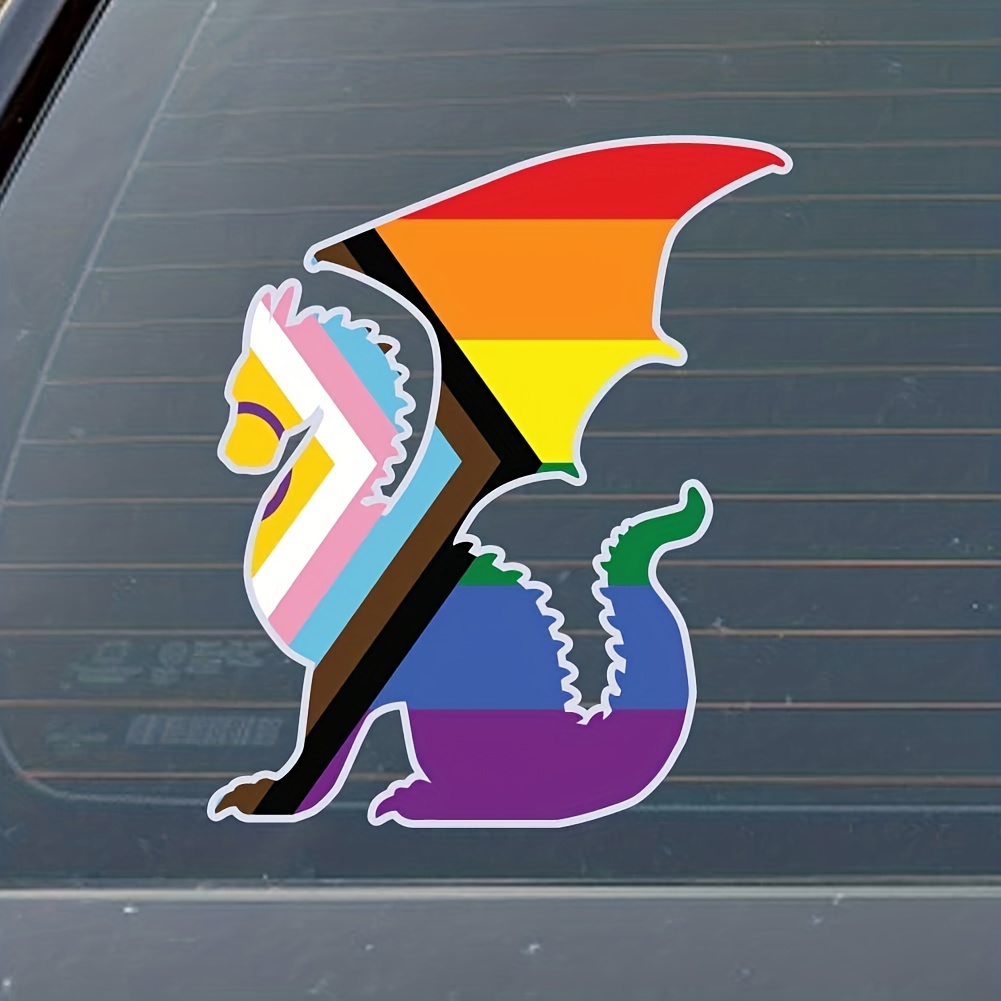  Dark Spark Decals Bisexual Therian Symbol LGBTQ+ - Calcomanía  de vinilo a todo color de 4 pulgadas para uso en interiores o exteriores,  automóviles, computadoras portátiles, decoración, ventanas y más :  Automotriz