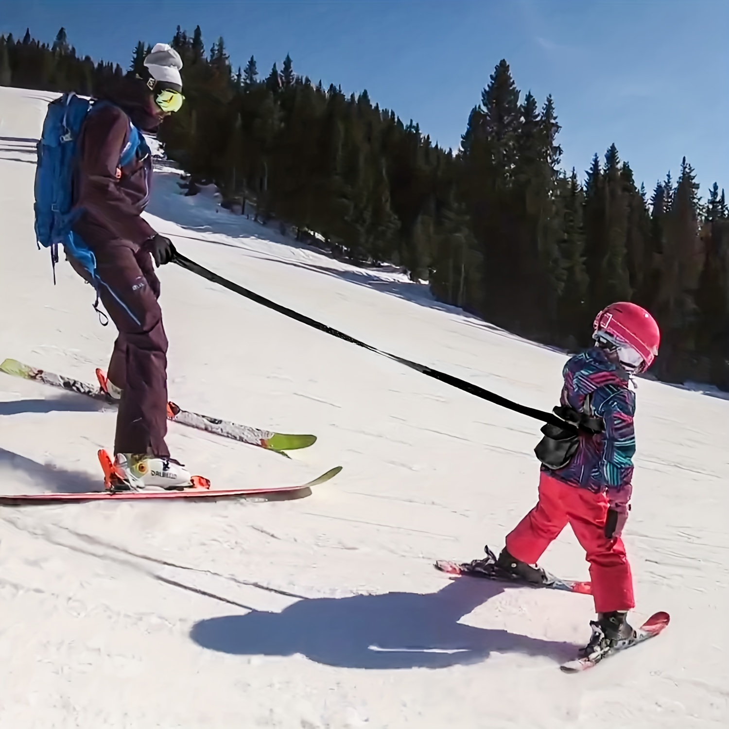 Harnais d'entraînement de ski et de snowboard pour enfants avec