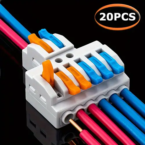 Set 12 morsetti connettori a leva cavi elettrici 10a connettore  Collegamento rapido