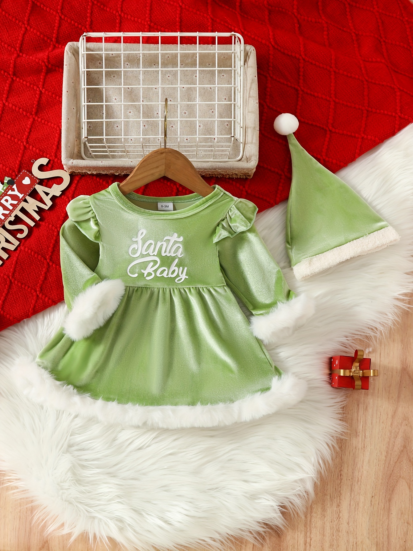 Newborn on sale santa dress