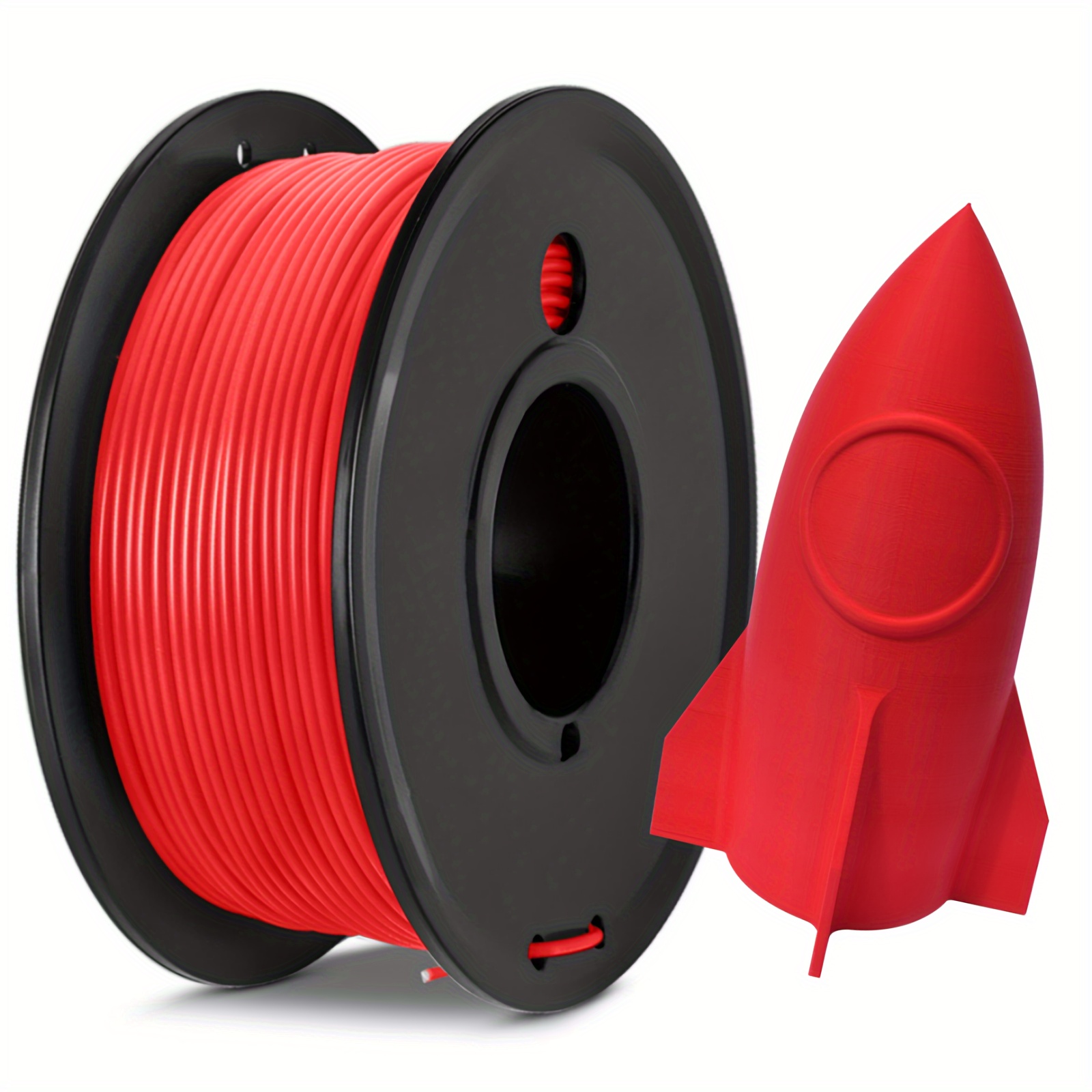 1.75mm Soie Filament PLA Triple Couleur Filament Forte Ténacité Imprimante  3D Consommable Or Rouge Noir