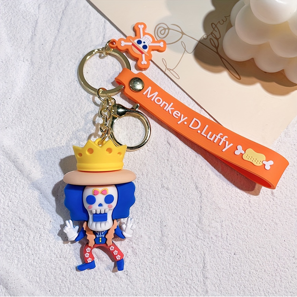 1Pcs One Piece Monkey D. Luffy Roronoa Zoro Keychain, Cute Toy Key Ring Charms, Perfect Car Key Bag Decor Accessories, Best Gift,Temu