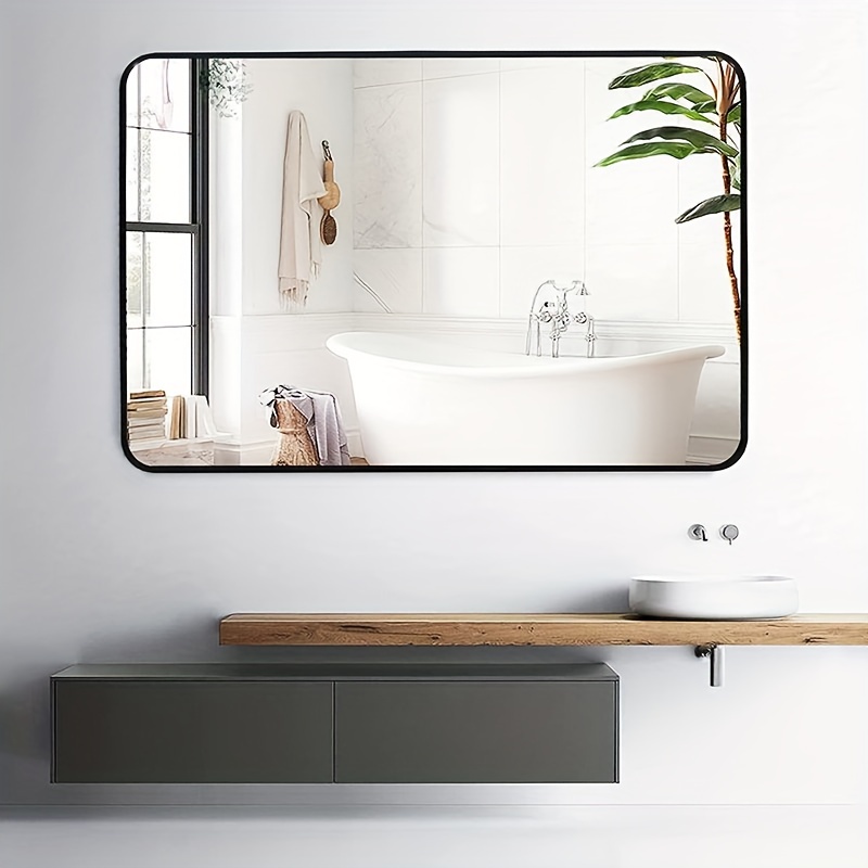 Espejo irregular para decoración de pared, moderno espejo decorativo sin  marco, imágenes HD, espejo de baño a prueba de explosiones para entrada
