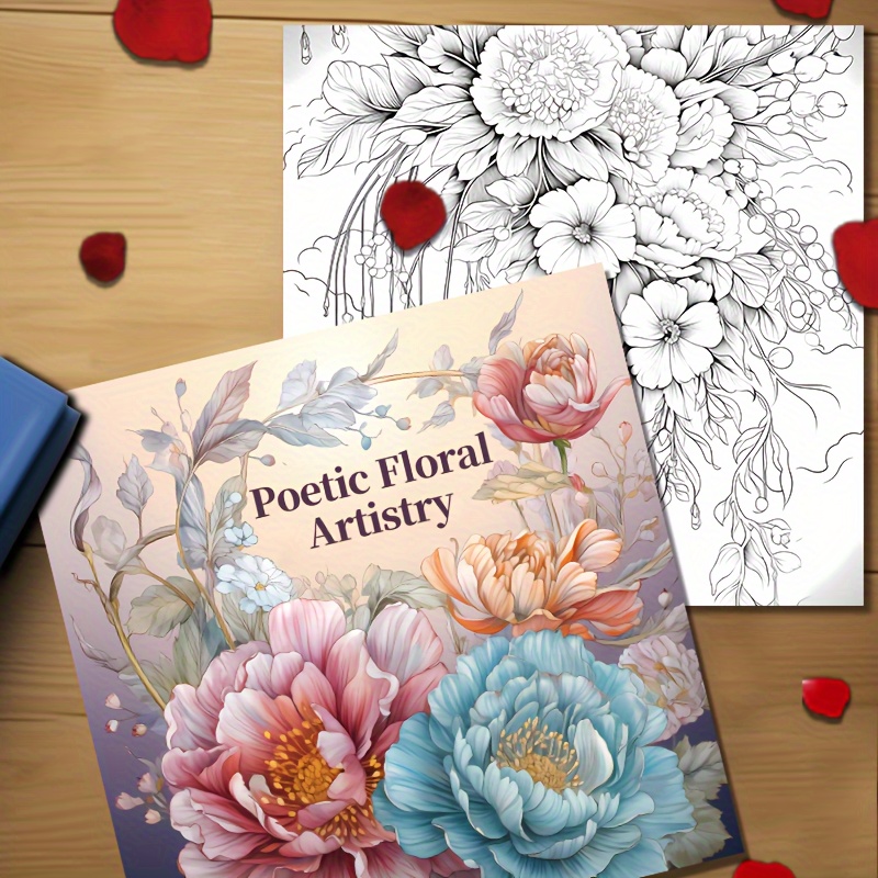 Funky Floral Colouring Book Planner: A Smaller Sized Undated Monday to Sunday Weekly Planner with a Hand Drawn Floral Coloring Panel and a Full Lined [Book]