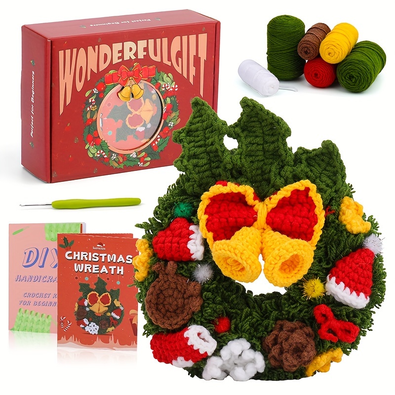 Christmas Crochet Kit for Beginners, Complete Christmas Crochet